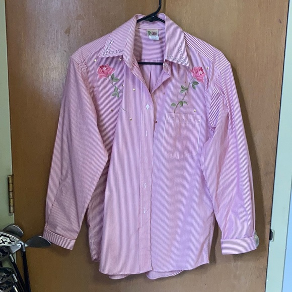 Red/White Striped Top - Picture 1 of 3